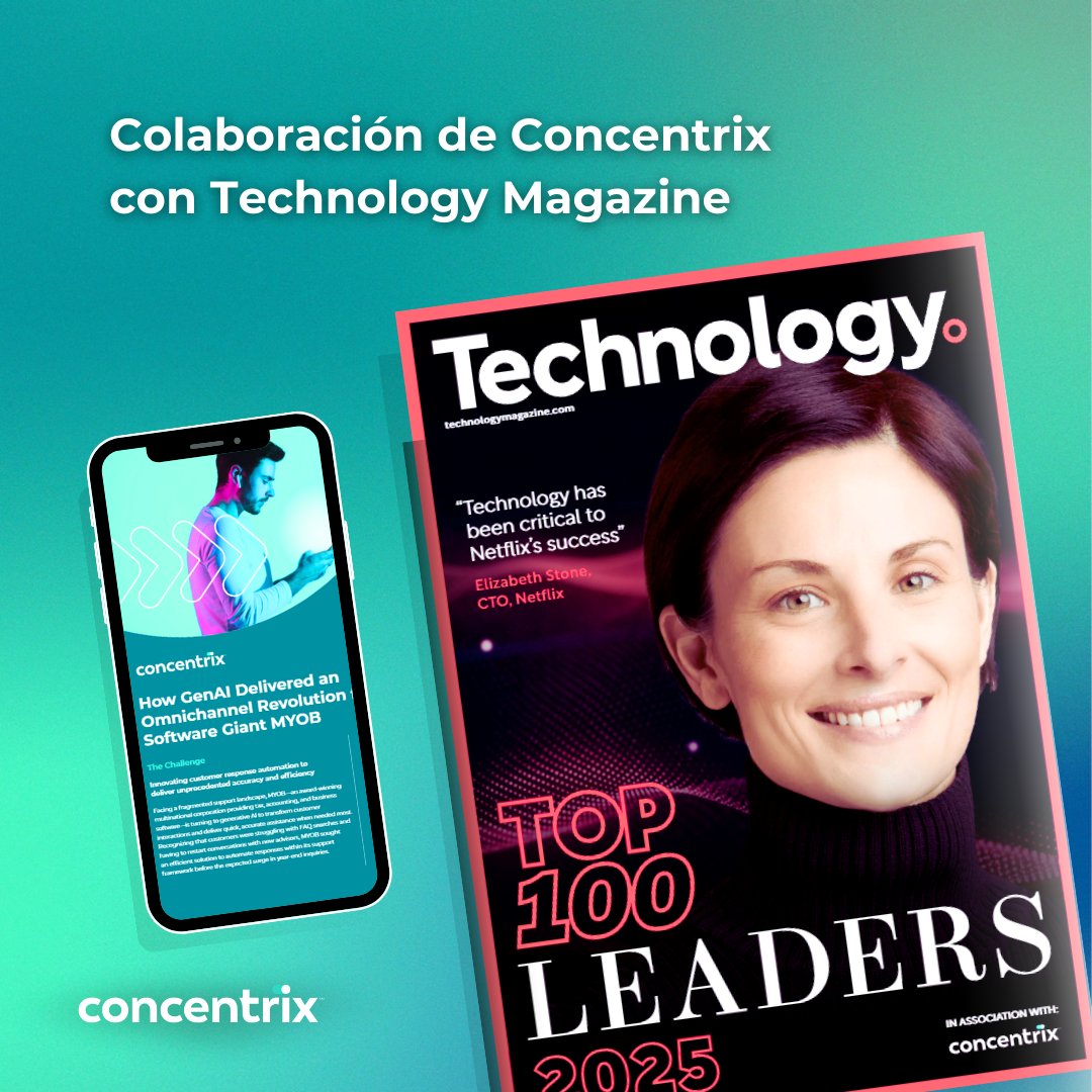 Concentrix_ARG's tweet image. 🚀 #Concentrix en Technology Magazine: Top 100 Líderes en Tecnología 2025

Con una audiencia global de más de 1.8 millones de lectores, esta colaboración nos permite amplificar nuestra voz.

📖 Descubre la lista completa aquí: cnx.li/teNeY 

#TechnologyMagazine