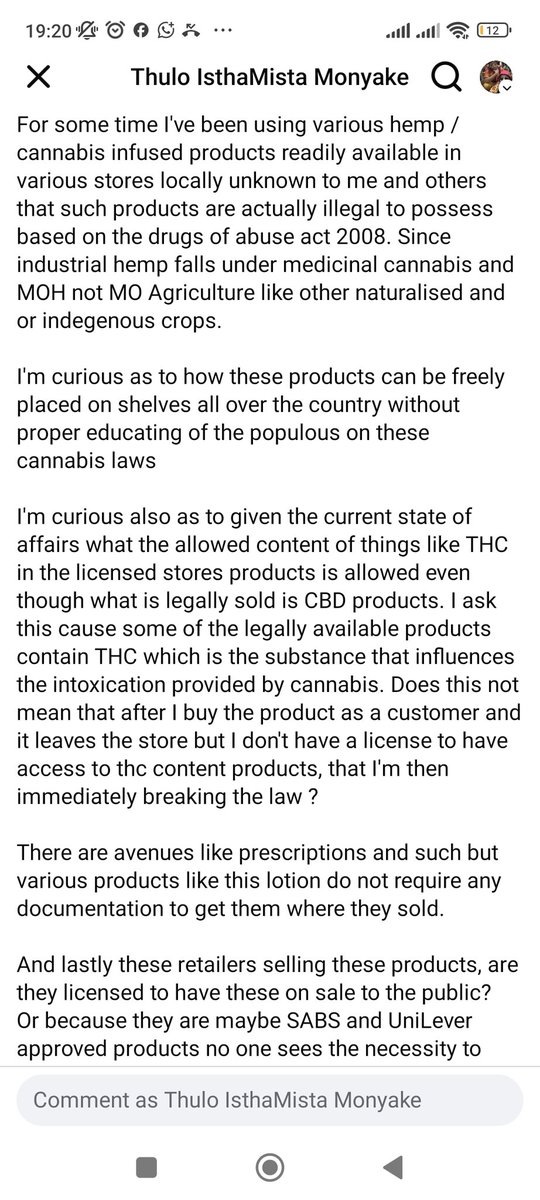 IsthaMista's tweet image. So shopo TSE tse rekisang these hemp or cannabis infused products, how does this work with the legislation we have that also places Industrial Hemp under medicinal cannabis and the drugs of abuse act 2008? #HerbsRUs #HealthLaws #CannabsiConvos