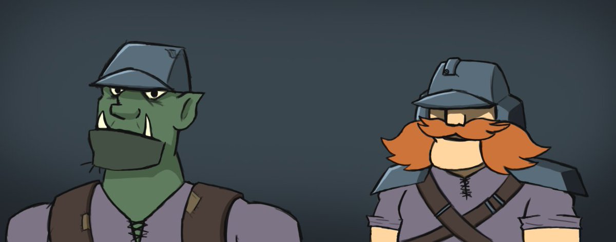 RoxyZilla's tweet photo. Orc and Dwarf miner for DND
Anyone wanna help me come up with names for them? https://t.co/IBvtmeakwp