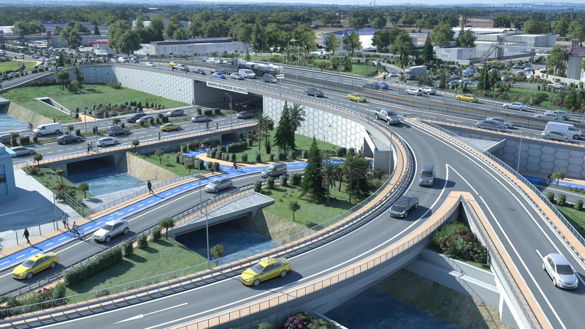 📢Yazlık Katlı Kavşak projesi görselleri paylaşıldı.