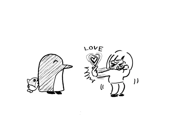 @Penguinbox1 きゃ、えへ、えへえへ…(クネクネ)
ペンギンボックスさん、だいすき… 