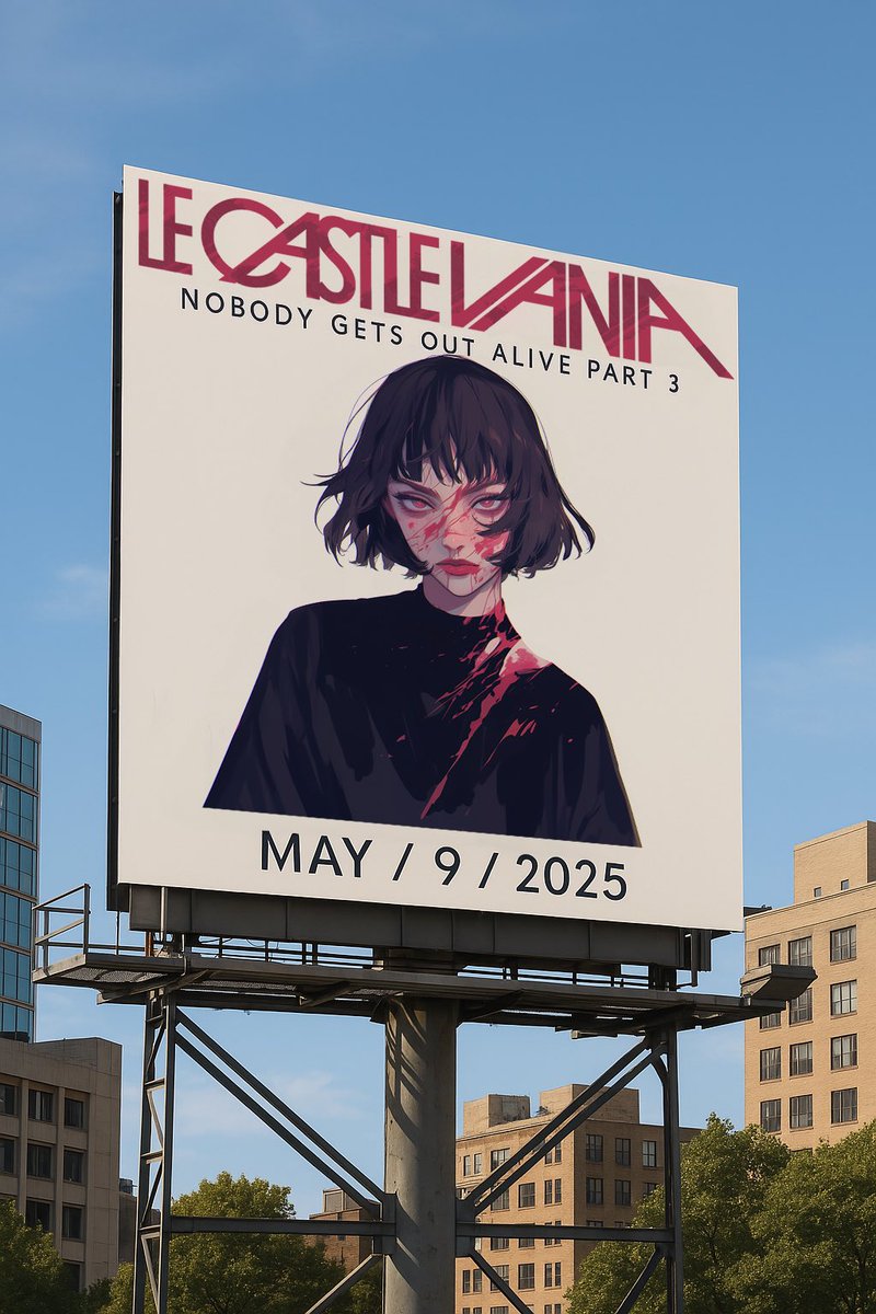 LeCastleVania's tweet image. MAY / 9 / 2025 NOBODY GETS OUT ALIVE!
