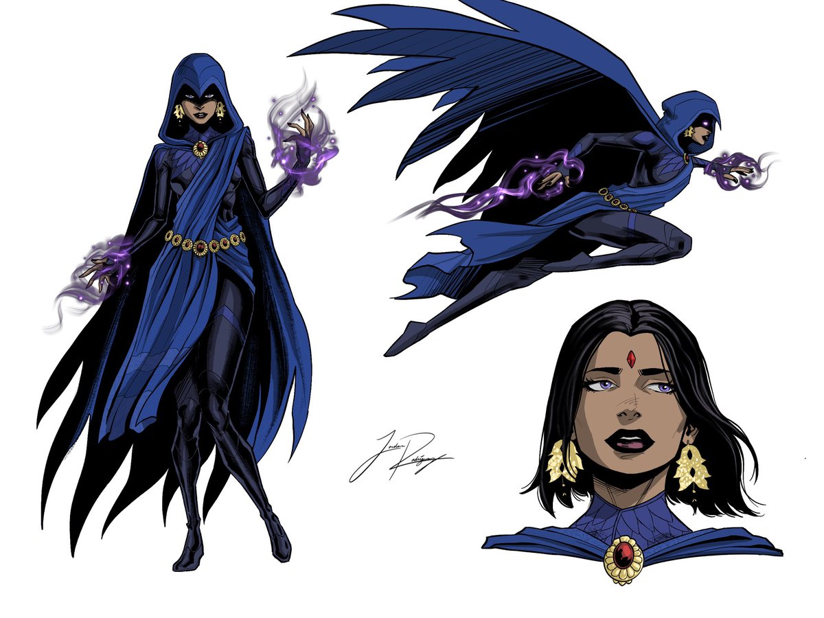 JRodriguez_art's tweet photo. RAVEN!

This one was a lot of fun. I learned that her original design was based off of an Indian actress so I wanted to incorporate that culture

Her costume inspired by traditional Indian saree and jewelry but still keeping elements of the classic character 

Who next? https://t.co/tHKgjisLzd