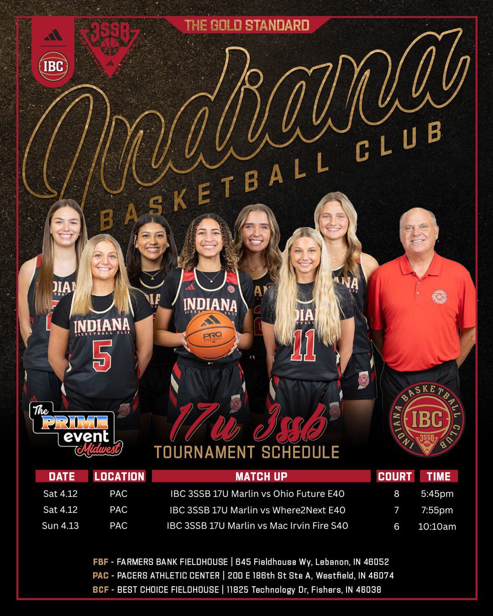 Indiana Basketball Club 17U 3SSB (@ibc17u3ssb) on Twitter photo Come watch these awesome ladies work at <a href="/SelectEventsBB/">Select Events Basketball</a> The Prime Event this weekend!! <a href="/IBCWBB/">Indiana Basketball Club</a> <a href="/MasonHAsher/">Mason Asher</a> <a href="/FiveStateHoops/">Chuck Thompson</a>
<a href="/CCQuigley1/">Caroline (CC) Quigley</a> <a href="/elisecoleman26/">Elise Coleman</a>
<a href="/MaddyShirley51/">Maddy Shirley</a> <a href="/Schnaus_32/">Paige Schnaus</a>
<a href="/ESPNGabb2026/">Gabby Foster</a> <a href="/berkeleywillia9/">Berkeley Williams</a>
<a href="/lexi_primus/">Lexi Primus</a> <a href="/JaydenMScott/">Jayden Scott</a> <a href="/avaaawheeler/">ava wheeler</a> Come watch these awesome ladies work at <a href="/SelectEventsBB/">Select Events Basketball</a> The Prime Event this weekend!! <a href="/IBCWBB/">Indiana Basketball Club</a> <a href="/MasonHAsher/">Mason Asher</a> <a href="/FiveStateHoops/">Chuck Thompson</a>
<a href="/CCQuigley1/">Caroline (CC) Quigley</a> <a href="/elisecoleman26/">Elise Coleman</a>
<a href="/MaddyShirley51/">Maddy Shirley</a> <a href="/Schnaus_32/">Paige Schnaus</a>
<a href="/ESPNGabb2026/">Gabby Foster</a> <a href="/berkeleywillia9/">Berkeley Williams</a>
<a href="/lexi_primus/">Lexi Primus</a> <a href="/JaydenMScott/">Jayden Scott</a> <a href="/avaaawheeler/">ava wheeler</a>