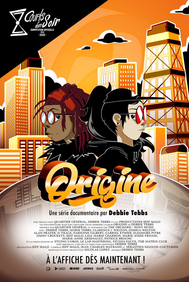 Debbie Tebbs (@debbietebbs) on Twitter photo 🎥✨Mon documentaire 'Origine' est en nomination au Festival Courts d'un soir dans la catégorie 'Série Courte Nationale'.
En diffusion officielle ce soir 16h au bistro <a href="/UnisTV/">UnisTV</a> I <a href="/Place_des_Arts/">Place des Arts</a>
<a href="/EditionsQG/">Quartier Général</a> <a href="/AgenceBam/">Agence BAM</a> #debbietebbs #documentaire 🎥✨Mon documentaire 'Origine' est en nomination au Festival Courts d'un soir dans la catégorie 'Série Courte Nationale'.
En diffusion officielle ce soir 16h au bistro <a href="/UnisTV/">UnisTV</a> I <a href="/Place_des_Arts/">Place des Arts</a>
<a href="/EditionsQG/">Quartier Général</a> <a href="/AgenceBam/">Agence BAM</a> #debbietebbs #documentaire