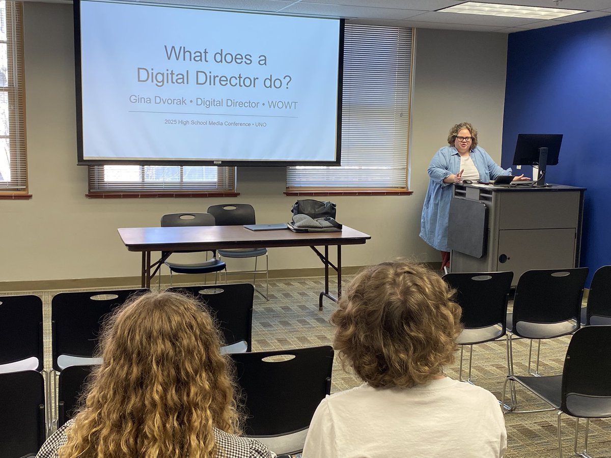 Nebraska Broadcasters Association (@nebroadcasters) on Twitter photo Props to Gina Dvorak <a href="/WOWT6News/">First Alert 6</a> for explaining the role of a Digital Director to Omaha area high school students at today’s <a href="/CommUNO/">UNO School of Comm</a> High School Media Conference Props to Gina Dvorak <a href="/WOWT6News/">First Alert 6</a> for explaining the role of a Digital Director to Omaha area high school students at today’s <a href="/CommUNO/">UNO School of Comm</a> High School Media Conference