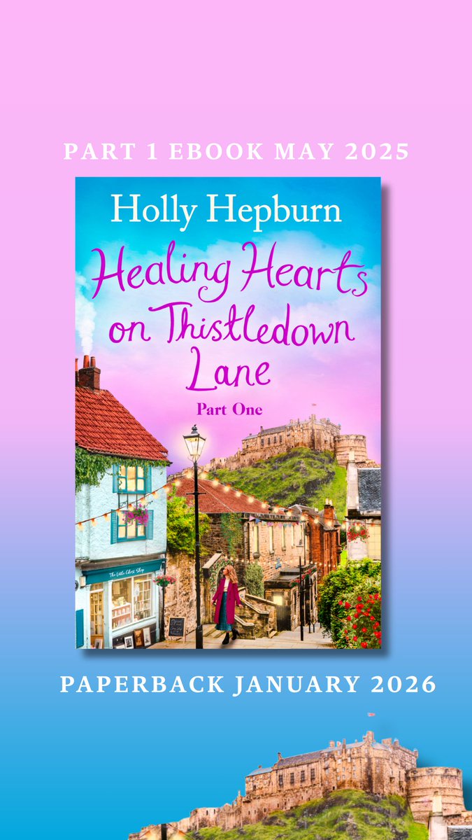 Happy Friday!!
Excited to be joining the <a href="/TeamBATC/">BooksAndTheCity</a> #coverreveal for Part 1 of #ThistletownLane - the new series from Holly Hepburn - publishing in May. It’s set in Edinburgh with pottery, ghosts and buckets of romance and sounds brilliant! simonandschuster.co.uk/books/Healing-…