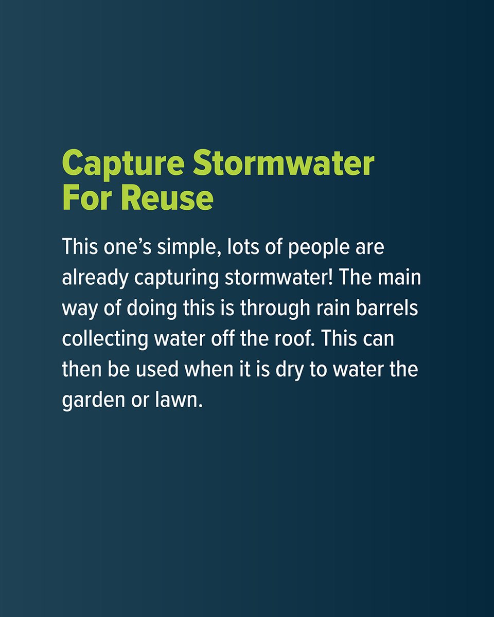 There are 5 key ways that we can implement Stormwater Management:

1. Shape the land's surface
2. Minimize impervious surfaces
3. Capture stormwater for reuse
4. Protect catch basins from sediment and pollutants
5. Plant deep-rooted native species