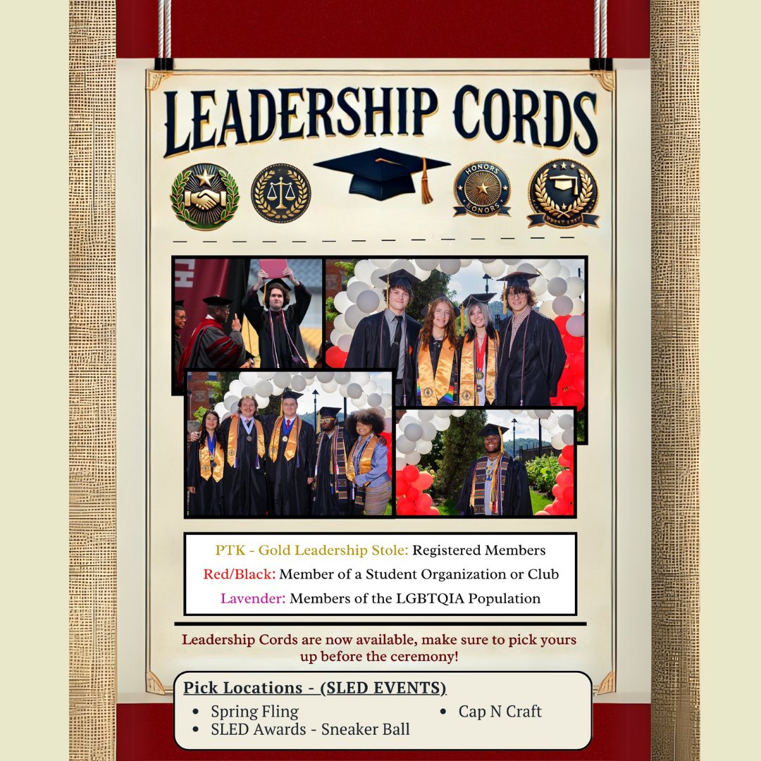 CCACStudentLife's tweet photo. 🎓 Graduating soon? Don’t forget to pick up your leadership cords! 🎉 Celebrate your hard work and involvement—available now for eligible students!

#CCACGrad #LeadershipRecognition #ccacsled https://t.co/2j9sffcDJQ