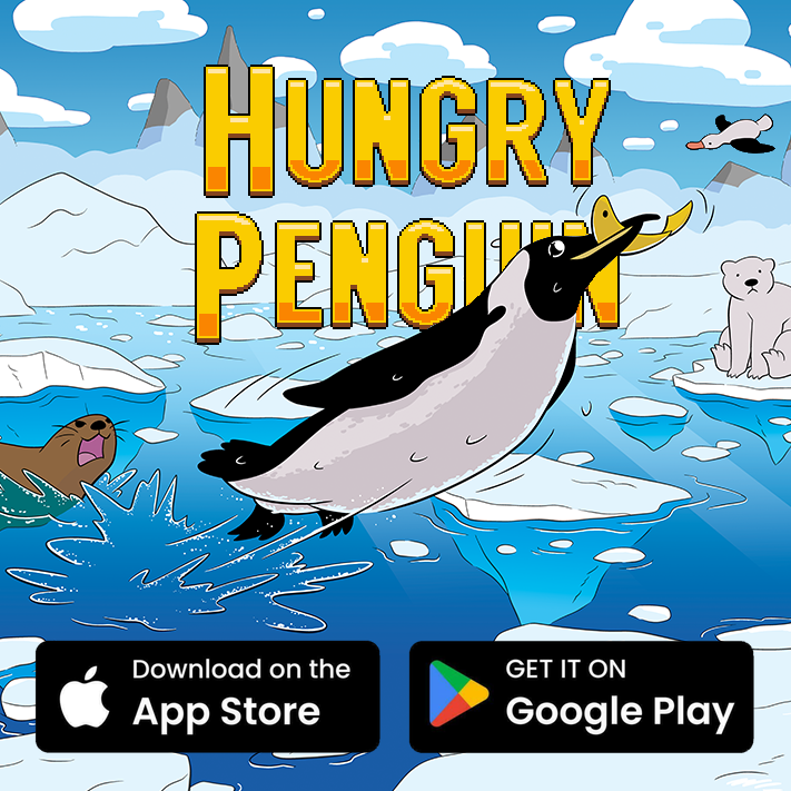 LlamaFriendly's tweet photo. Did you know you can help real #Penguins by playing on your phone? 😍🐧 

Half of #HungryPenguin‘s revenue are donated to an organization that protects penguins and their habitats around the world! 🌎 🔍

#indiegame #indiegames #indiedev #indiedevs #indiegamedev #climateaction https://t.co/y0xq4xWRO0
