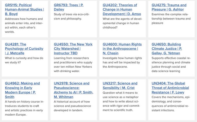 Center for Science and Society (@columbiacss) on Twitter photo Fall 2025 course registration starts April 15! If you are still searching for classes, our website is a great place to start. View 145 interdisciplinary offers from across <a href="/Columbia/">Columbia University</a>. tinyurl.com/bmf679fu Fall 2025 course registration starts April 15! If you are still searching for classes, our website is a great place to start. View 145 interdisciplinary offers from across <a href="/Columbia/">Columbia University</a>. tinyurl.com/bmf679fu