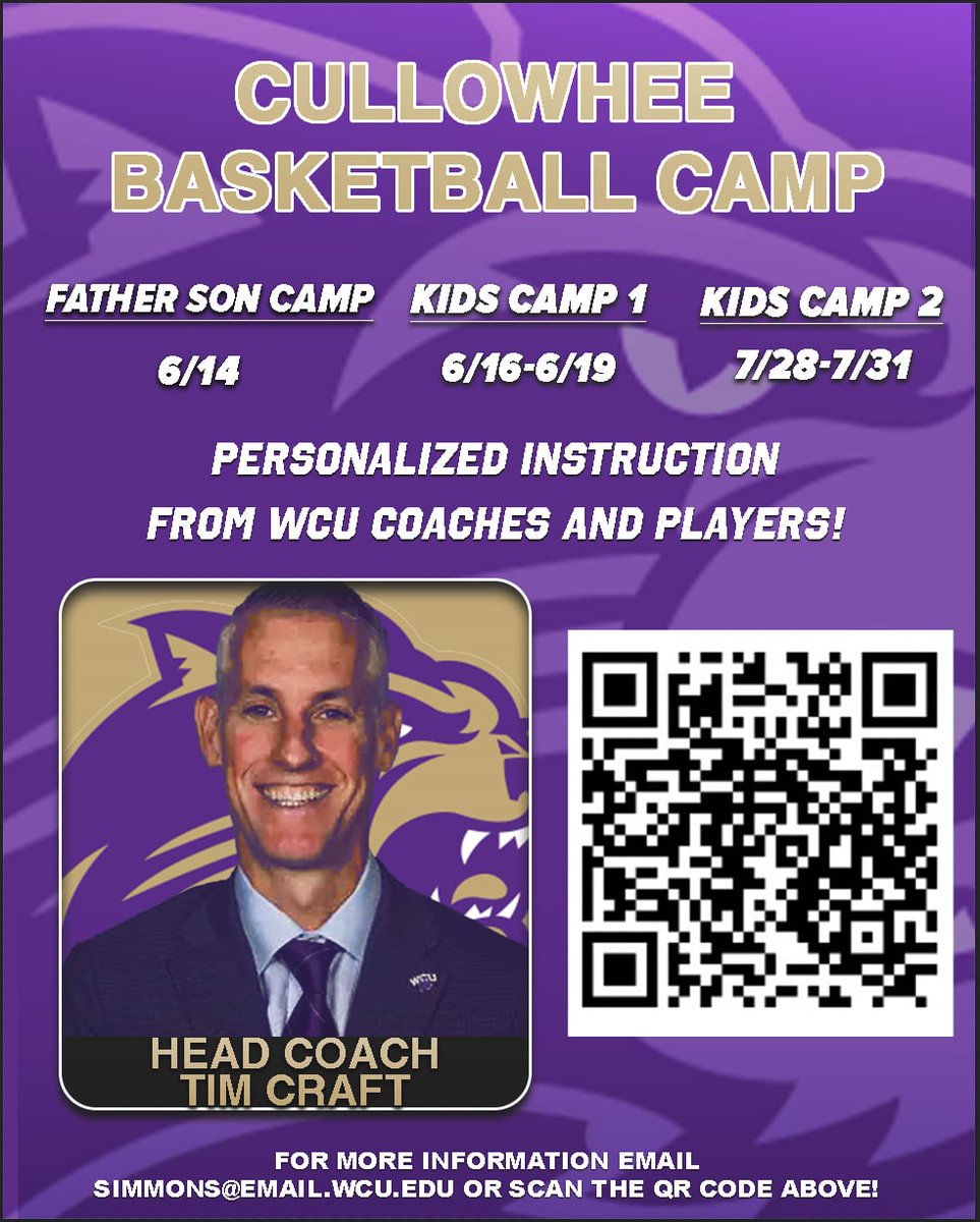 Chris_Womack's tweet image. Several cool opportunities coming up to learn from @CoachTimCraft and his @CatamountMBB staff, including a cool father/son camp in mid-June!