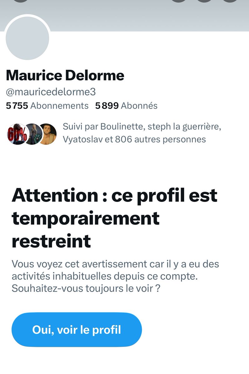 Touchatout33's tweet photo. Le compte mon pere encore restreint . C'est tous les jours maintenant 🔴🔴🔴@GaucheMafia @pilotte_daniel_ @Ad_Vitam44_ https://t.co/qzgLT3Arlx