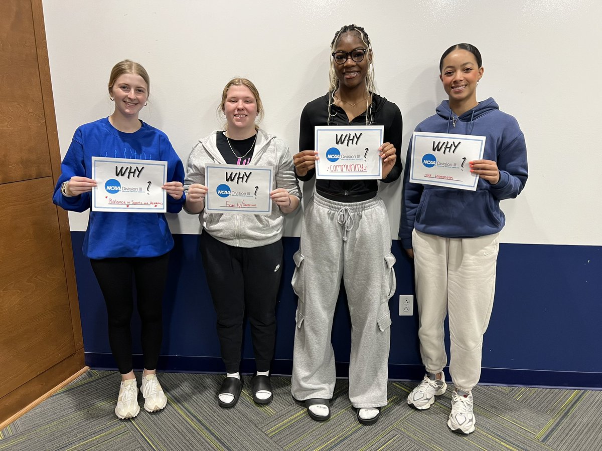 A few of our players sharing their “Why D3” during D3 Week!! #ICWBB