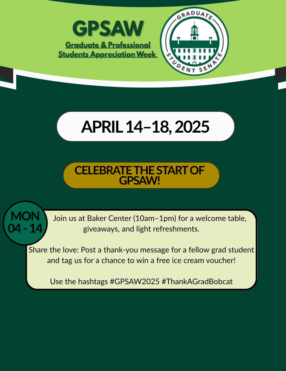 OHIO Graduate Student Senate(GSS) tweet media