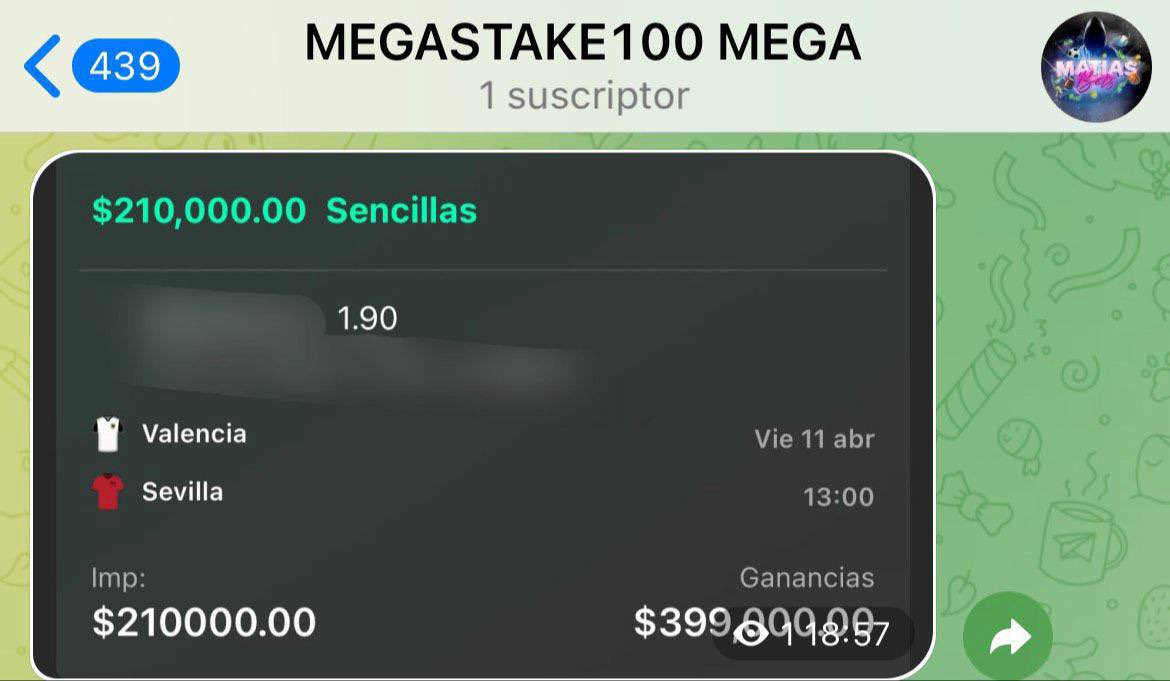 Picks_Del_Rey's tweet photo. ESTAMOS LISTOS PARA SUMAR CON MATIAS BETS🍀🔥

DEJA TU ❤️🗯️🔄 Y RECÍBE GRATIS EL STAKAZO + PARLAY POR MIS CANALES DE TELEGRAM🔥👇🏻

https://t.co/QdxDlR3PDQ
https://t.co/aeEQZPaM8b https://t.co/3WSrRtWoPV