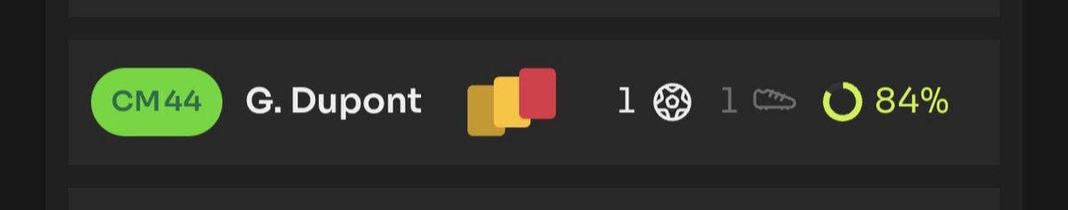 GreekWeb3gaming's tweet image. Newton Stanley's latest signing Gregory Dupont, our left-sided midfield maestro has officially completed football by Scoring, assisting ans receiving a red card after two yellow cards in the same game

That's one way to mark your debut season ⚽🦶🟨🟨🟥

@Footium #stocksfc…