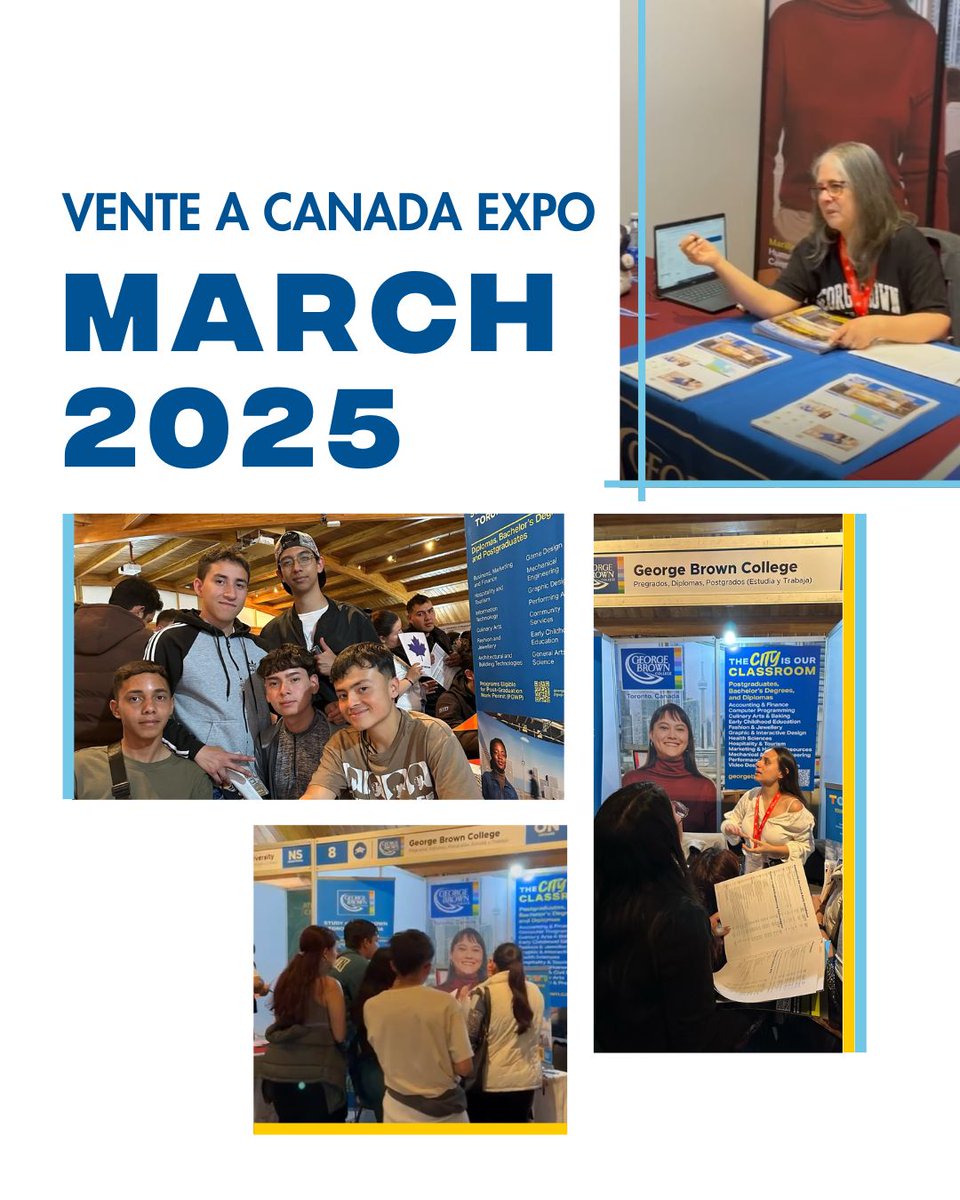 George Brown College went international! From Colombia to Mexico, we connected with students excited to shape their future through education in Canada. 

Check more: bit.ly/4lmczn7

#InternationalEducation #StudyInCanada