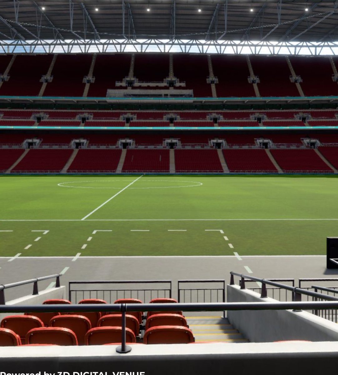 Mi first Palace game wil be at Wembley. mi feel truly blessed fi deh inna dis position. Dis a mi seat dere. God bless. Big up CPFC fi reach out to me an mi family. God bless again. See u CPFC family dere