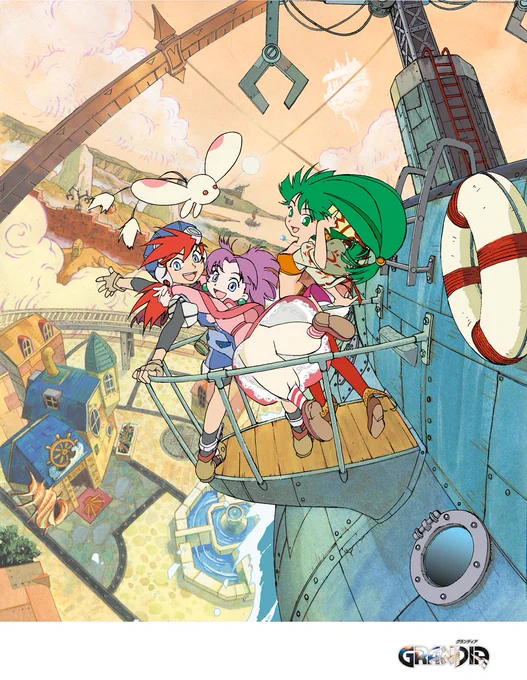 Toshiaki Hontani's wonderful artwork for Grandia 