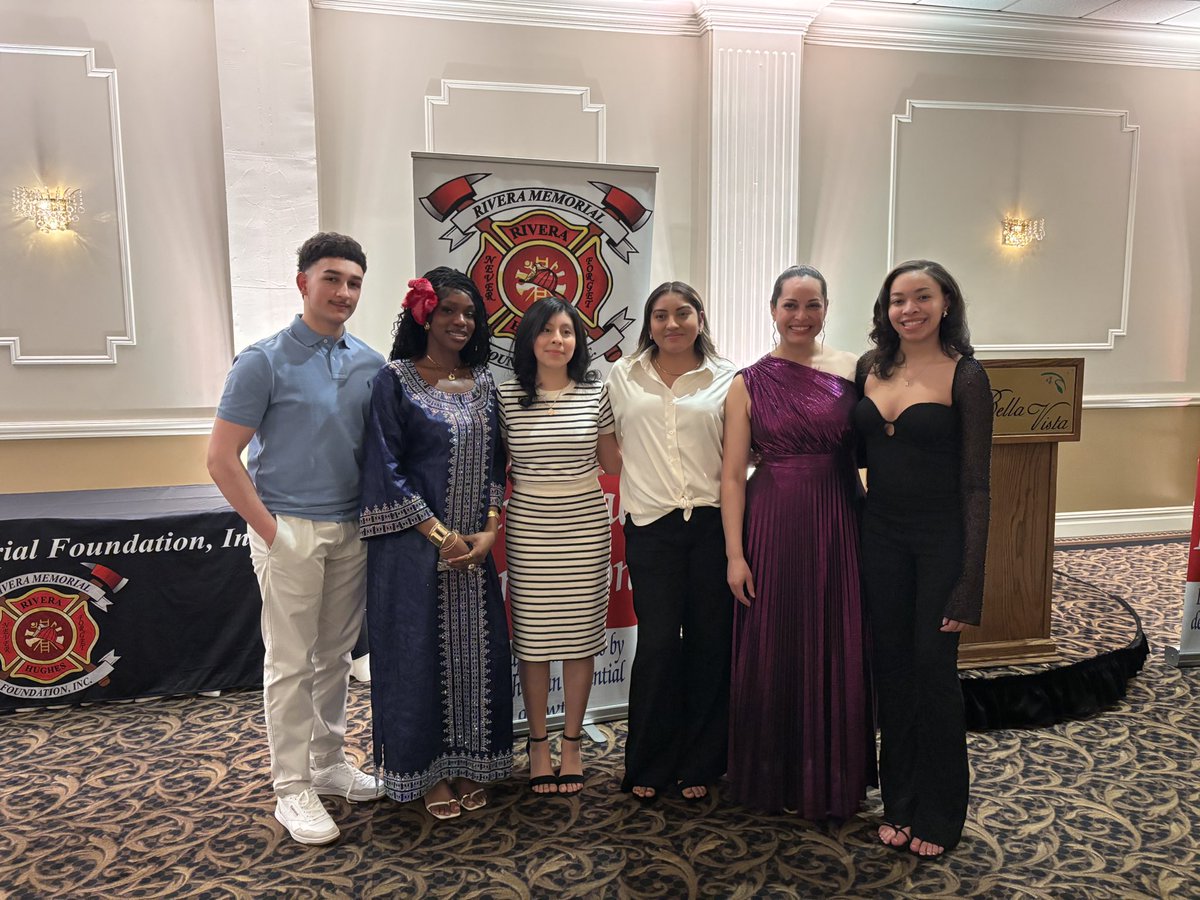 Five of our Seniors were recognized last night, receiving scholarships at the Rivera Memorial Foundation’s Annual Awards Banquet: Fabio Koroli, Iteoluwa Balepo, Yelsi Vega, Natalie Aquino, &amp; Ariana Little. Go Eagles!