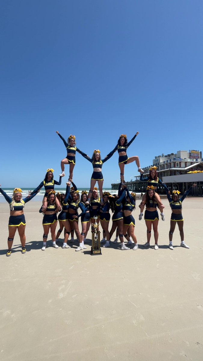 2nd Place at NCA Collegiate Nationals by .65 with the BEST cheer team I have ever coached.
These girls are so deserving and the culture they have created is so contagious! Overwhelmed with emotion on how proud of them I am 
I LOVE TEXAS WESLEYAN 💛💙🥹
