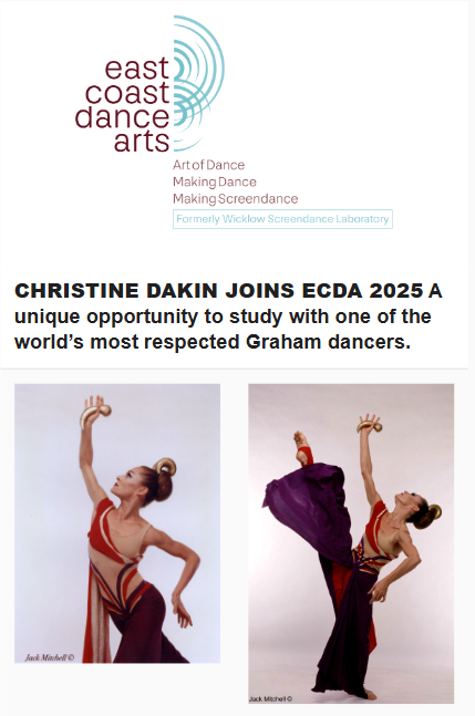 EastCoastDanceA's tweet photo. A once-in-a-lifetime opportunity to study with one of the world’s most celebrated Graham dancers as part of the ECDA Dance Intensive.
Did you see our dancer callout and festival update?
📬 If it didn’t hit your inbox, DM us to join the mailing list.
#ECDA2025 #DanceIreland https://t.co/rTBrEhPR2q
