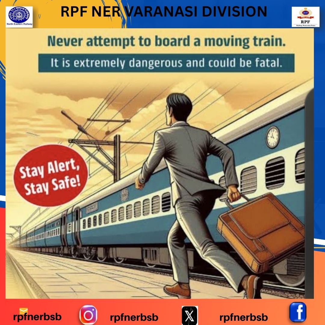 rpfnerbsb's tweet photo. #StayAlert_StaySafe
@drmbsbner @gmner_gkp @nerailwaygkp @Uppolice @RPF_INDIA @rpfner https://t.co/6LYRFlsZNK