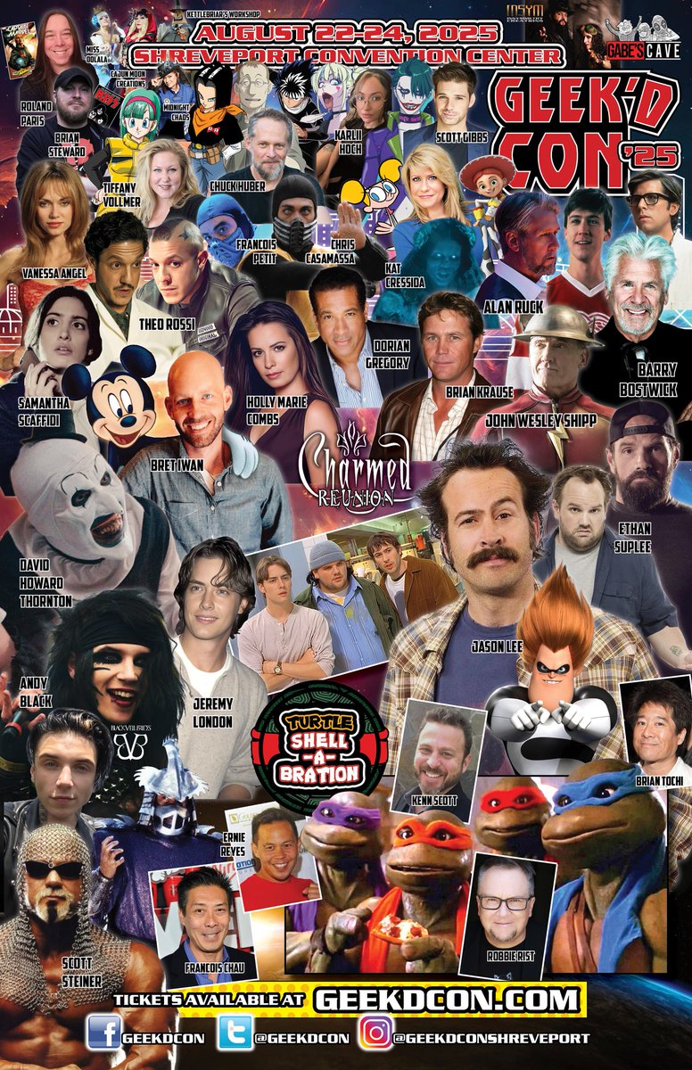 Meet all these guests and more this summer!

🎟 Tickets: geekdcon.ticketspice.com/geekd-con-x-20…

🤔 FAQ: geekdcon.com/2025-geekd-con…

🦸‍♂️Lineup: geekdcon.com/2025-geekd-con…