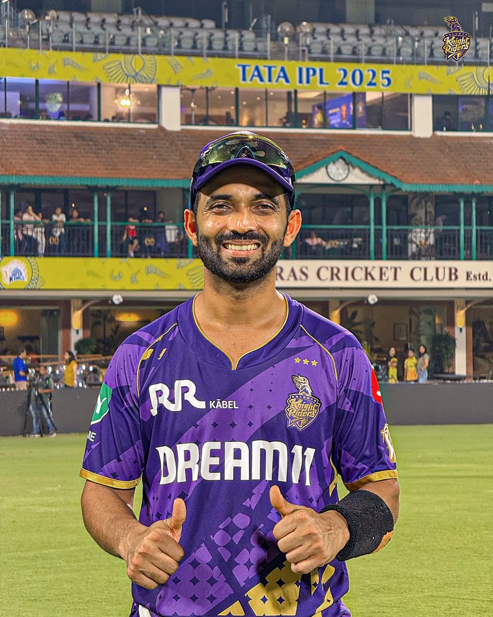 Aadee0018's tweet photo. This man deserves more appreciation then anyone in 2025 IPL.
If you believe please show love l
So wonderful #AjinkyaRahane 
#KKR @KKRiders #MSDhoni #MSDhoni𓃵 #SunilNarine #riyadh #KKRvCSK #KKRvsCSK #CSKvKKR
#TATAIPL #Rayudu #AkashChopra
#fanficsports https://t.co/aQS4vLHCDV