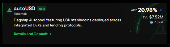 Archer_MD_'s tweet photo. autoUSD is live, aggregating all USD blue-chip and scalable on-chain yield sources into a single product.

DEXs, lending, and funding all converge into autoUSD.

Try it out here: https://t.co/fxBwTTwJkr https://t.co/dKBtWDd23i