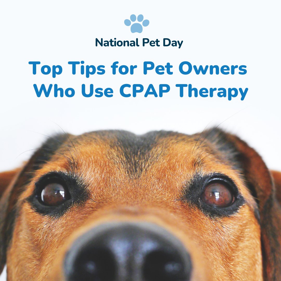 1800CPAPCOM's tweet image. 🐾 Happy National Pet Day! 🐶🐱 Don't forget to show some extra love to your furry friends today. And for all our CPAP users out there, here are some tips to keep your machine clean and your sleep apnea in check! #NationalPetDay #CPAPtips #SleepApneaAwareness