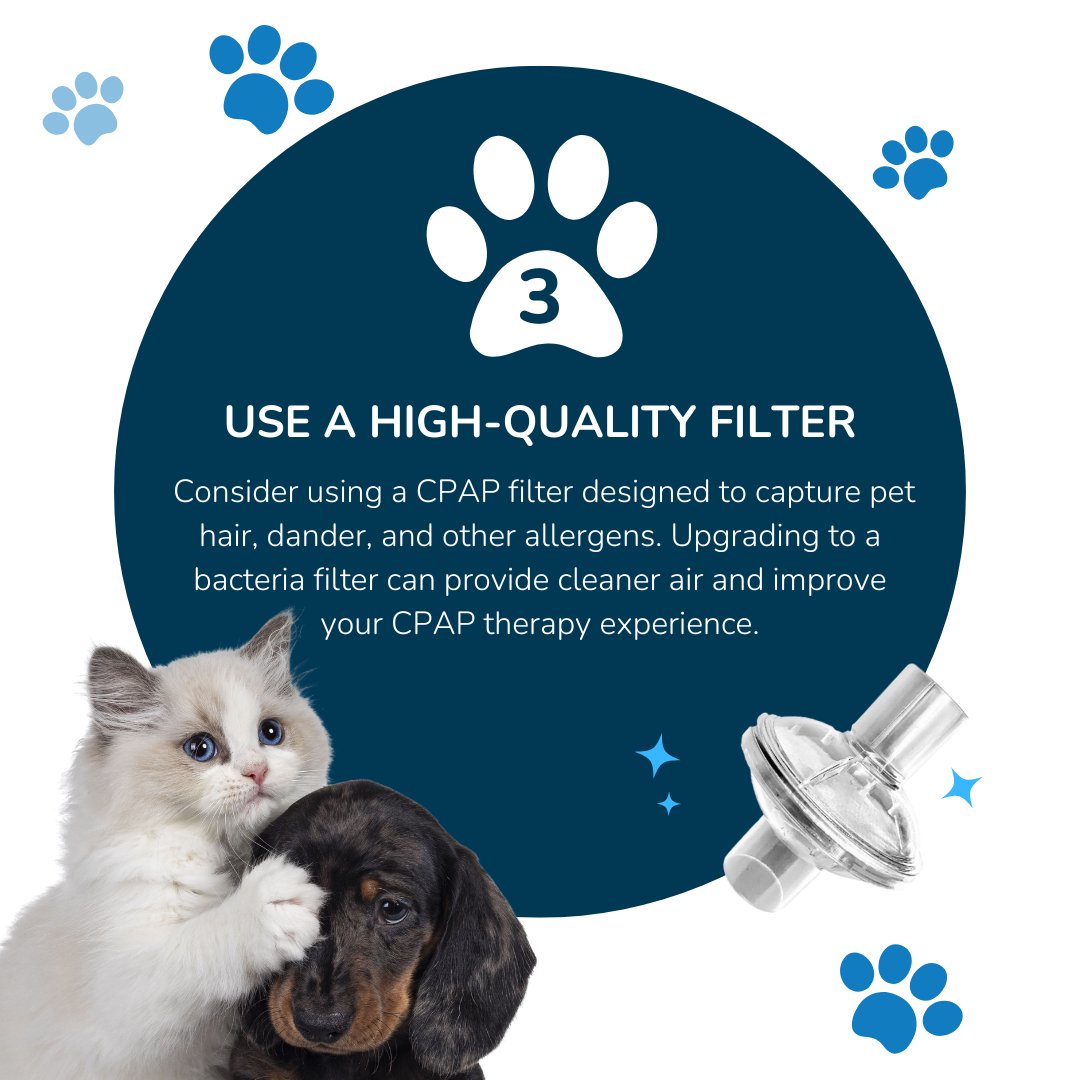 1800CPAPCOM's tweet image. 🐾 Happy National Pet Day! 🐶🐱 Don't forget to show some extra love to your furry friends today. And for all our CPAP users out there, here are some tips to keep your machine clean and your sleep apnea in check! #NationalPetDay #CPAPtips #SleepApneaAwareness