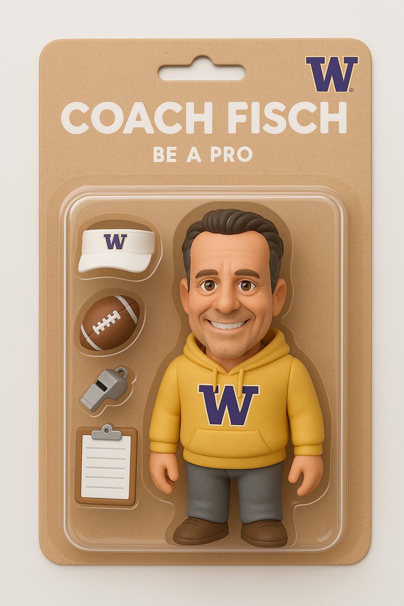 UW_Football's tweet photo. Just restocked!!! @CoachJeddFisch Coaching Action Figure 🙌 https://t.co/RnywvIeF2n