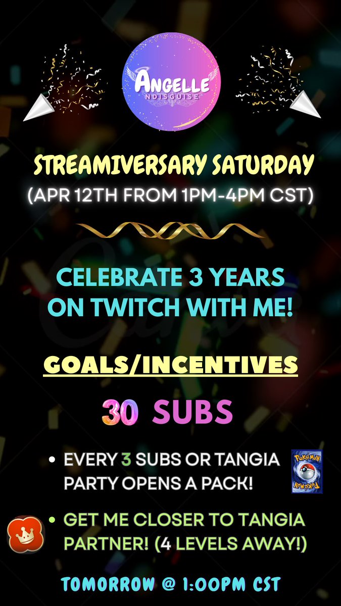 AngelleNDisguis's tweet image. TOMORROW!!! SPECIAL EVENT SATURDAY. Can’t believe it’s been 3 years…