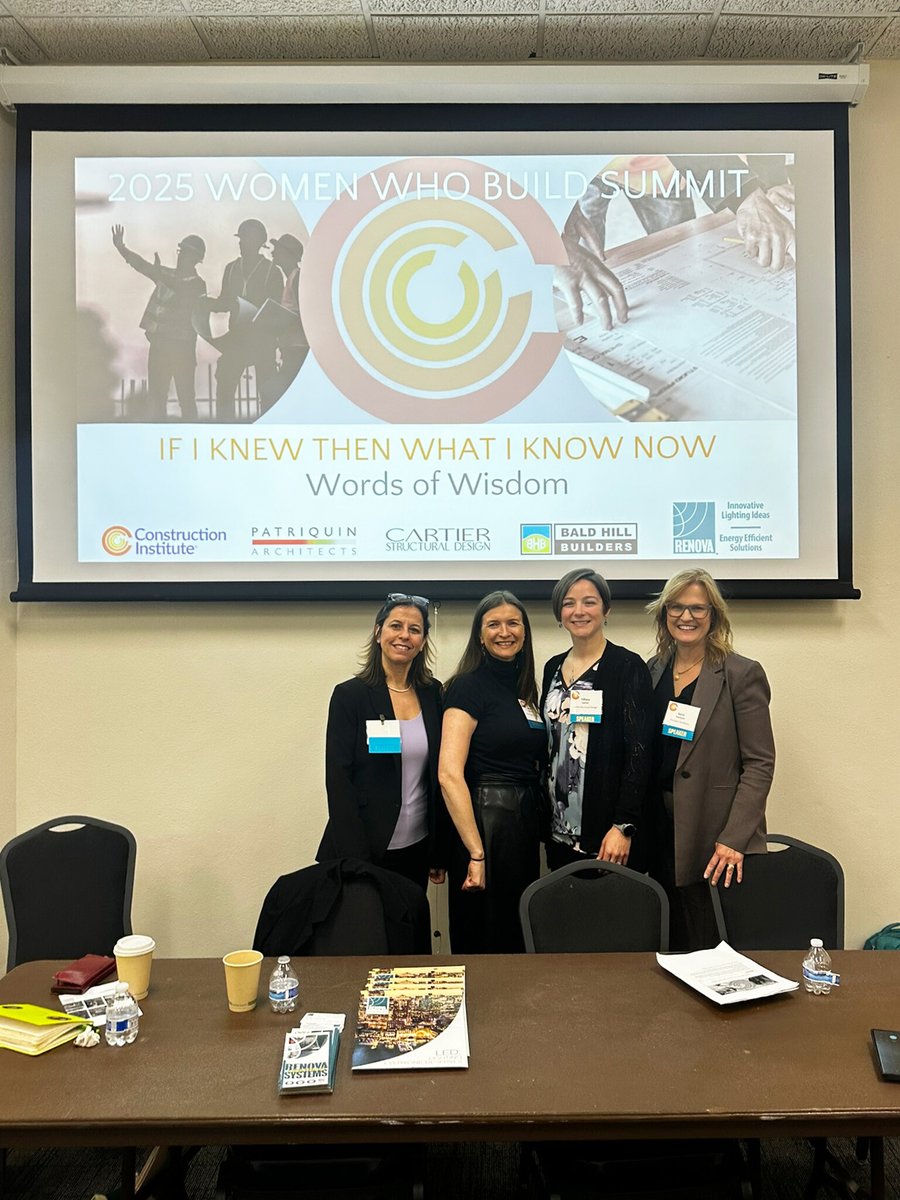 PatriquinArch's tweet photo. We’re proud to share that Karin Patriquin joined a powerhouse panel of women leaders in design and construction at this year’s Women Who Build Summit, held at Smith College and UMass Amherst.

#WomenWhoBuild #WWBS2025 #KarinPatriquin #PatriquinArchitects #WomenInConstruction https://t.co/smw2WGZFr8