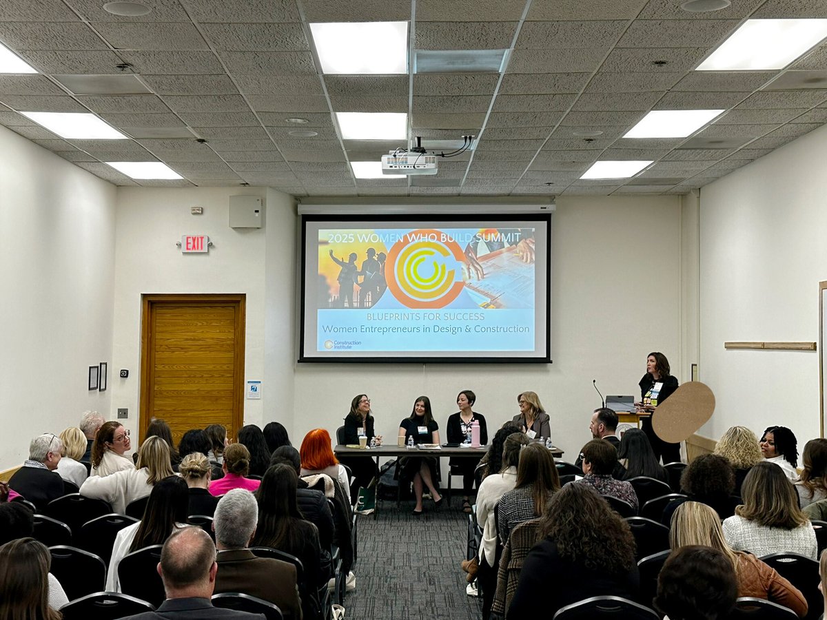 PatriquinArch's tweet photo. We’re proud to share that Karin Patriquin joined a powerhouse panel of women leaders in design and construction at this year’s Women Who Build Summit, held at Smith College and UMass Amherst.

#WomenWhoBuild #WWBS2025 #KarinPatriquin #PatriquinArchitects #WomenInConstruction https://t.co/smw2WGZFr8