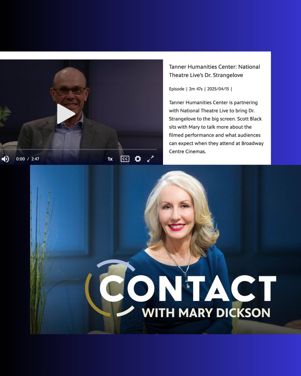 Scott went on Contact with Mary Dickson to talk about our partnership with @ntlive. Presenting Dr. Strangelove on April 19th at noon! Broadway Centre Cinemas, 111. E Broadway

April 19, 2025 | Noon 
Broadway Centre Cinemas, 111. E Broadway

Tickets: slfstix.org/broadway/natio…