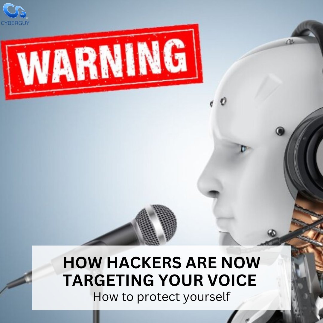 cyberguy's tweet image. Hackers are now using deepfake tech to trick voice authentication systems. Learn how this new threat works and ways to protect yourself. 🗣️

Learn more here: cyberguy.com/privacy/how-ha…

#DeepfakeSecurity #VoiceAuthentication
