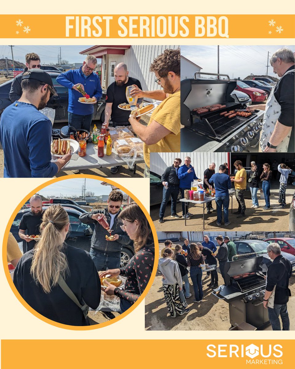First Serious BBQ of the year! Gorgeous weather. Delicious hot dogs. That means that spring is here to stay . . . right? #SpringBBQ