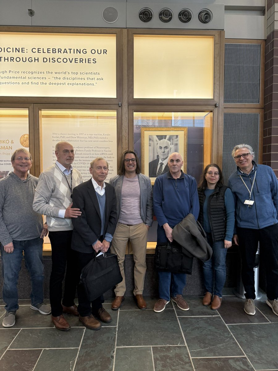 MJMitchell_Lab's tweet photo. Happy Bob Langer day! Had a blast hosting my former advisor in front of standing room only crowd @Penn and having him meet our amazing @pennbioeng students. Thanks to the Penn Institute of RNA Innovation and @WeissmanLab for hosting Bob!! https://t.co/mUS9BwhXIa