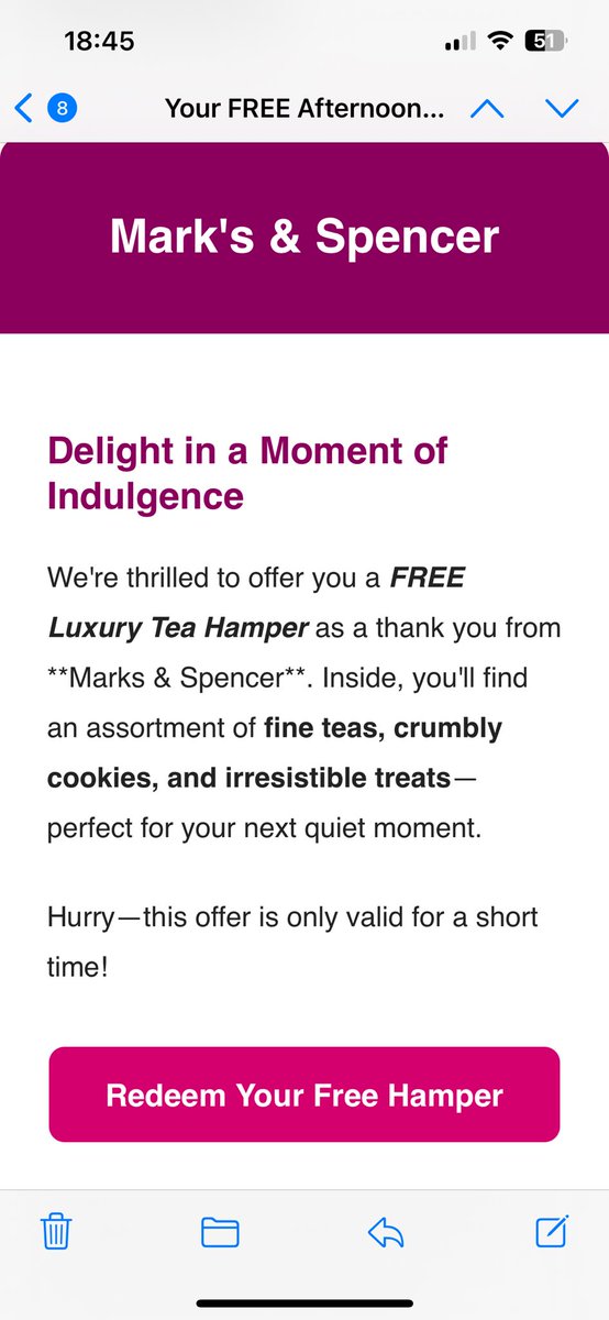 Mobble64's tweet photo. @marksandspencer - is this a scam? https://t.co/QjGDW7AfJu