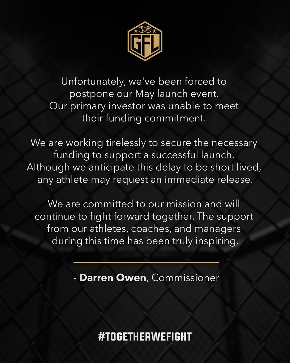 Global Fight League (@mmagfl) on Twitter photo 