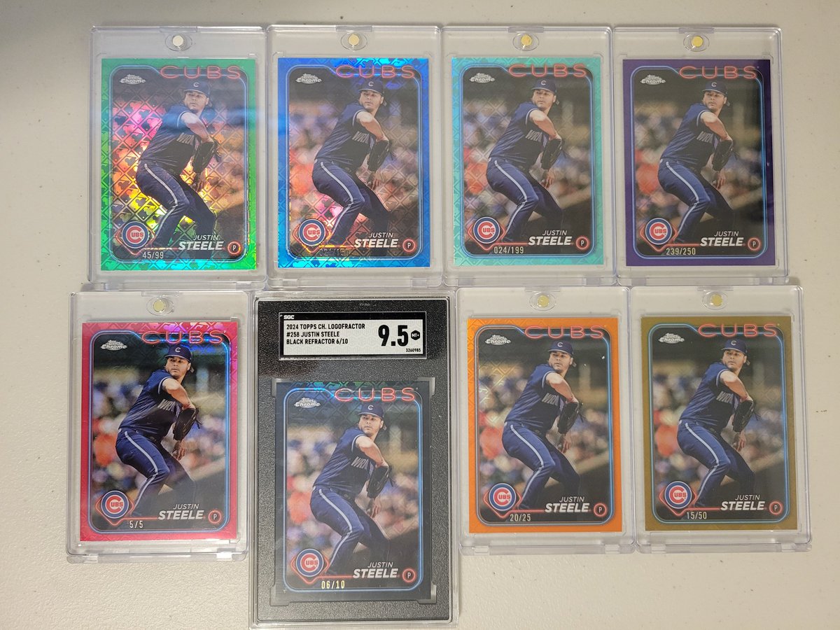 ReeseJN27's tweet photo. @J_Steele21 This was my off-season project, assembling the coolest set of your logofractors (just missing the 1/1 😂). Get well soon man! https://t.co/LrYz6wfPm8