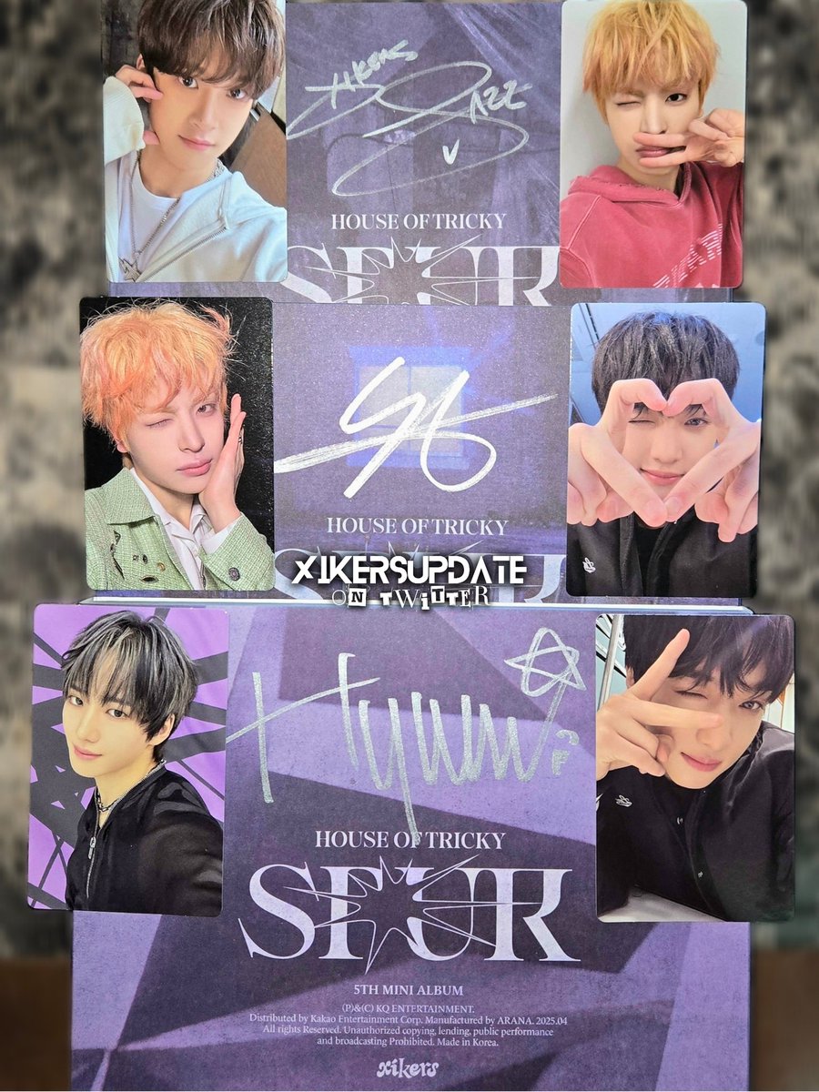My xikers signed albums arrived🥰 I got Minjae, Seeun, and