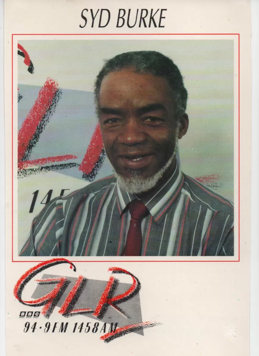 AnorakAttic's tweet photo. Syd Burke GLR photocard 1991 in the UK Radio Merchandise Archive. @BBCRadioLondon #PhotocardFriday #radiomerch https://t.co/9mWDYyzhQW