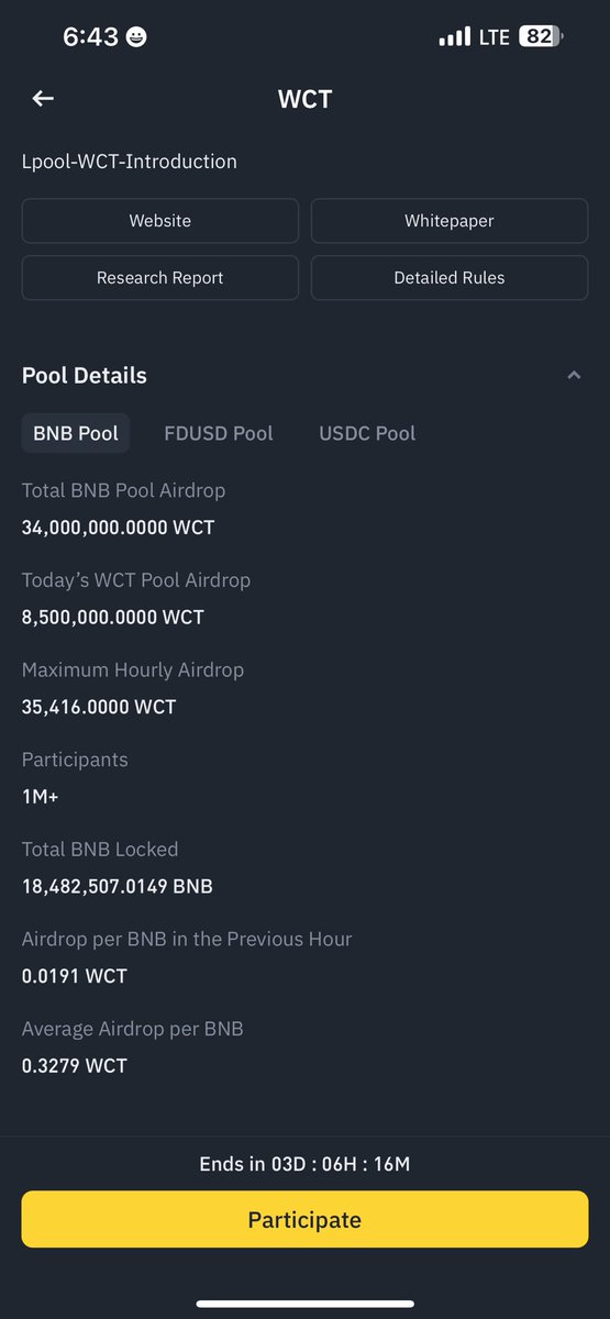 web3virgin_'s tweet photo. Update on $WCT @binance launchpool 

Over $107B in the BNB pool

Over $2B in the USDC pool

Over $700m in the FUSD pool

🤯🤯🤯🤯🤯🤯🤯 @WalletConnect @pedrouid https://t.co/4ueDZY5jUx