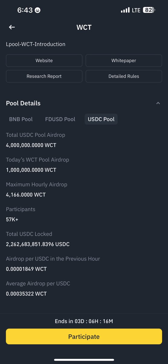 web3virgin_'s tweet photo. Update on $WCT @binance launchpool 

Over $107B in the BNB pool

Over $2B in the USDC pool

Over $700m in the FUSD pool

🤯🤯🤯🤯🤯🤯🤯 @WalletConnect @pedrouid https://t.co/4ueDZY5jUx