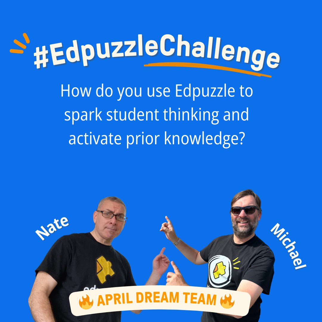 Edpuzzle (@edpuzzle) on Twitter photo How do you kick things off with #Edpuzzle?
Weāre talking first movesāthose moments that set the tone and get students thinking.
Join the #EdpuzzleChallenge and tag <a href="/nathangildart/">Nate Gildart</a> + <a href="/Doctor_Harves/">Dr. Michael Harvey</a> to share your approach and keep the convo going!
#TeacherTwitter #EduTwitter How do you kick things off with #Edpuzzle?
Weāre talking first movesāthose moments that set the tone and get students thinking.
Join the #EdpuzzleChallenge and tag <a href="/nathangildart/">Nate Gildart</a> + <a href="/Doctor_Harves/">Dr. Michael Harvey</a> to share your approach and keep the convo going!
#TeacherTwitter #EduTwitter