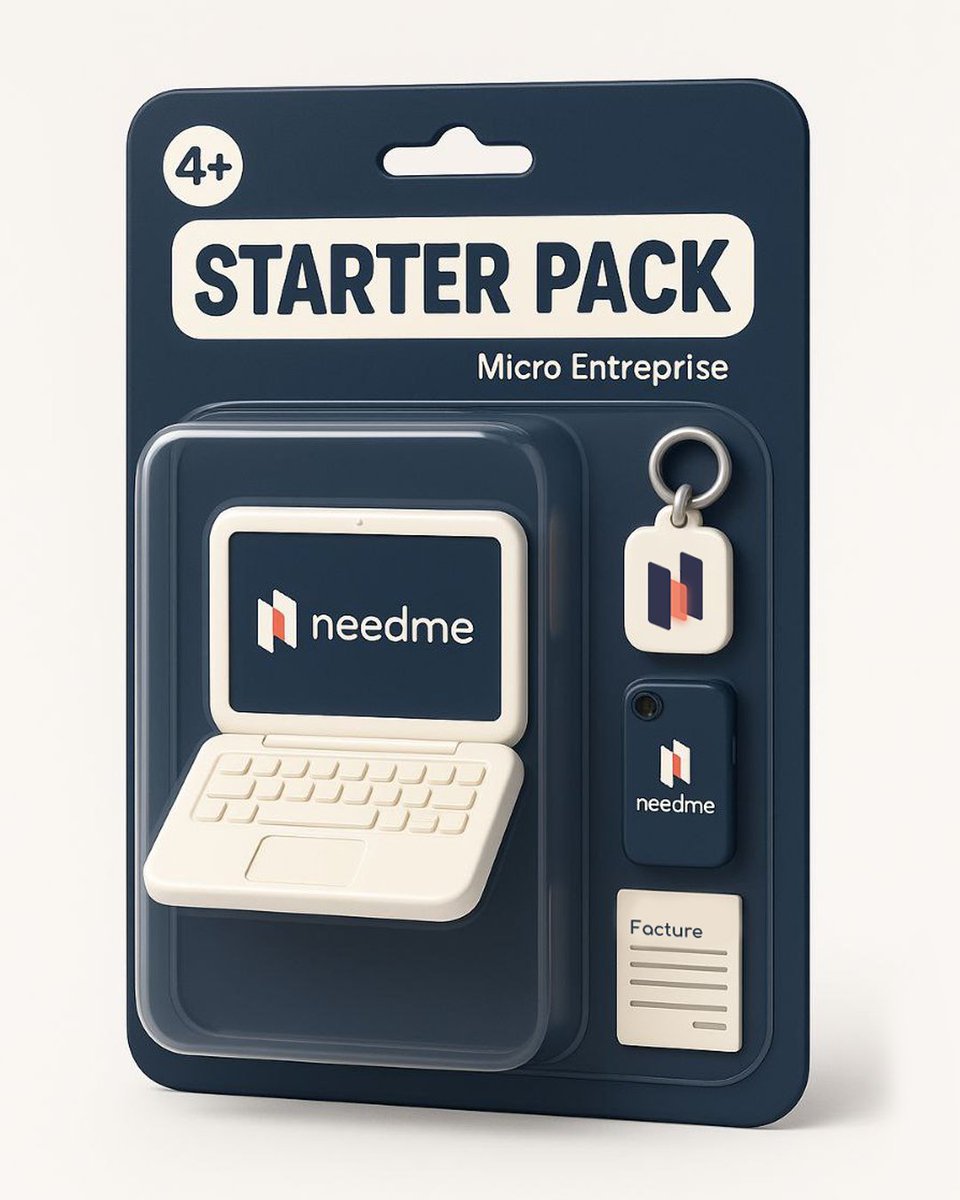 NeedMe_fr's tweet photo. Oups ! Trop tard pour la trend du Starter Pack ? Jamais trop tard pour quitter Excel 🚀

✔️ Factures &amp; devis conformes
✔️ Déclaration CA &amp; paiement URSSAF
✔️ Avance immédiate (services à la personne)
Prêt à upgrader ton starter pack ? 👉 https://t.co/9xMvczC89R
#StarterPack https://t.co/vXtiroEHv0